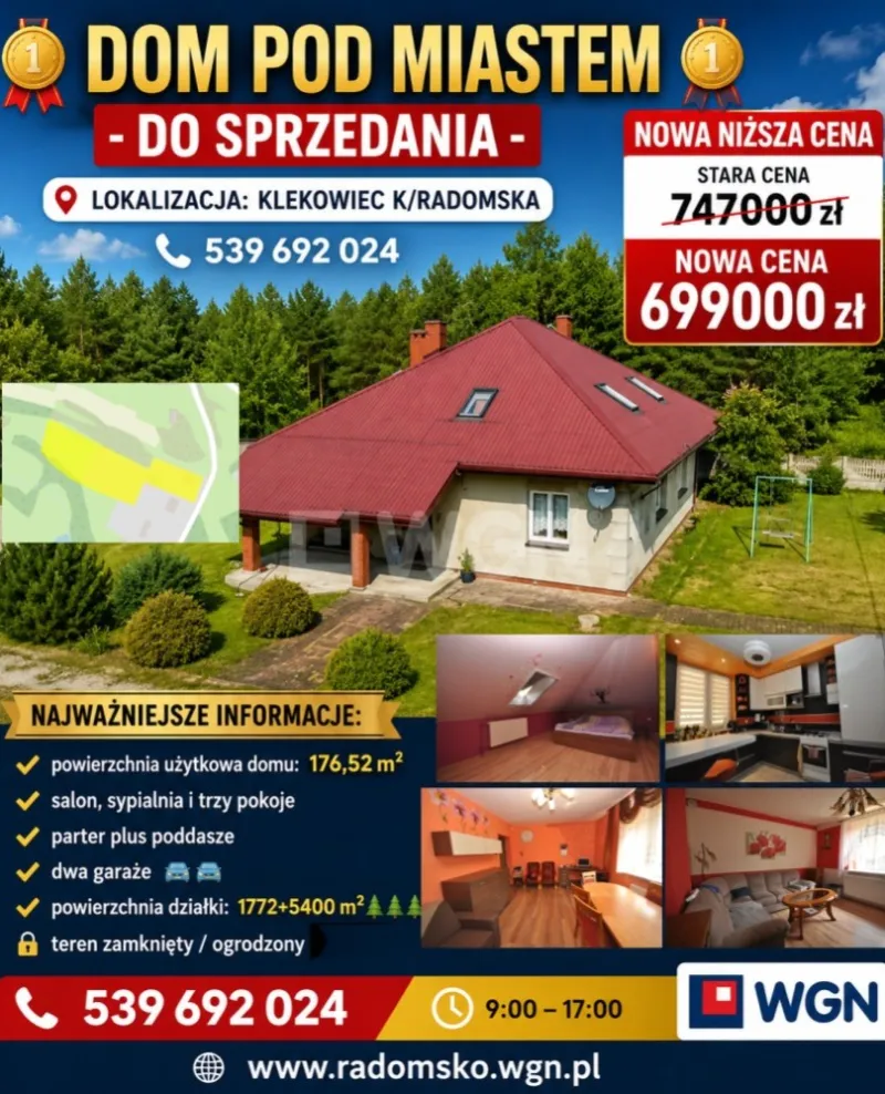 Dom na  sprzedaż Radomsko - NOWA NIŻSZA CENA !!!